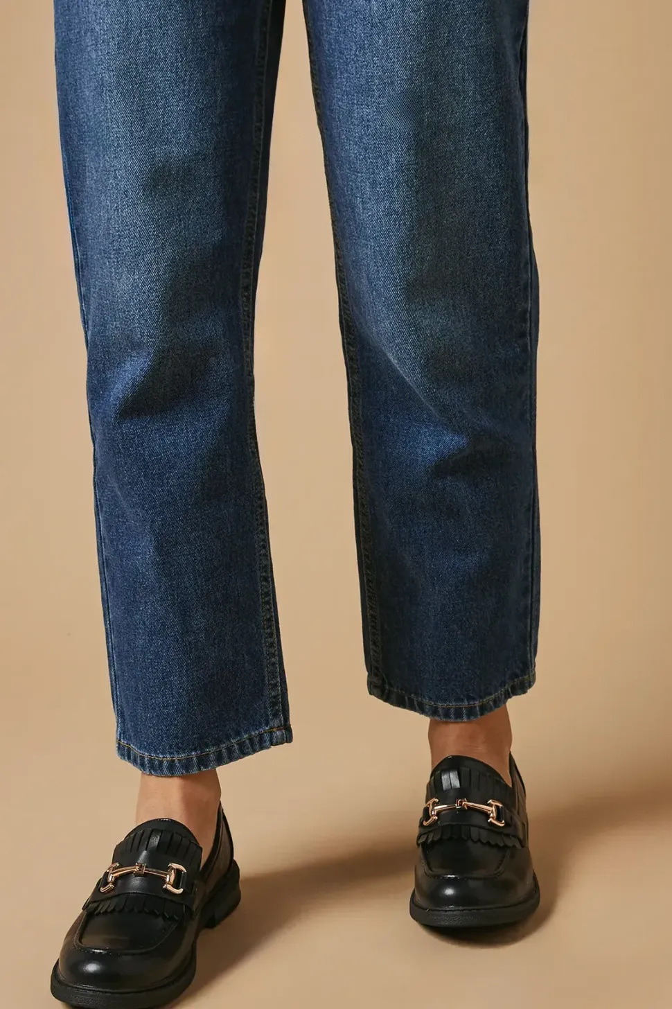 Blairen Fringe Detail Metal Snaffle Loafer