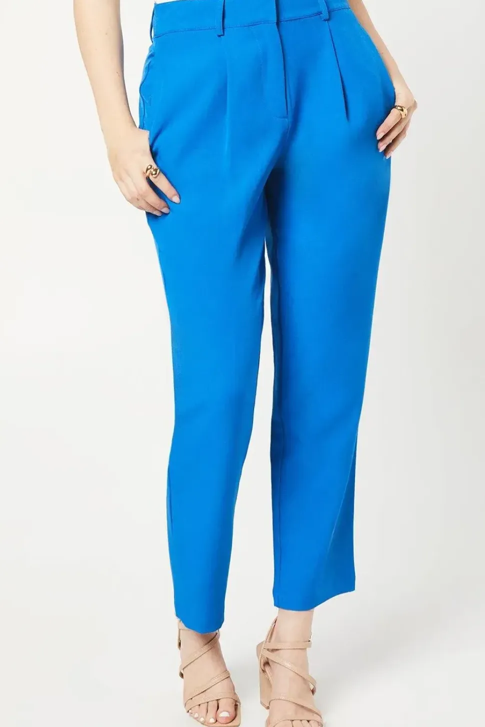 Blue Kickflare Trousers