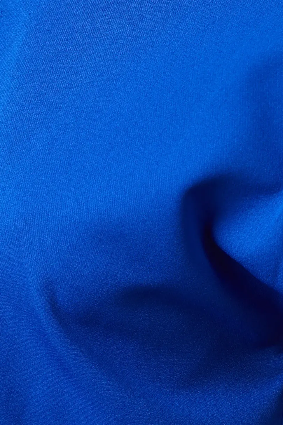 Blue Plain Short Sleeve Top