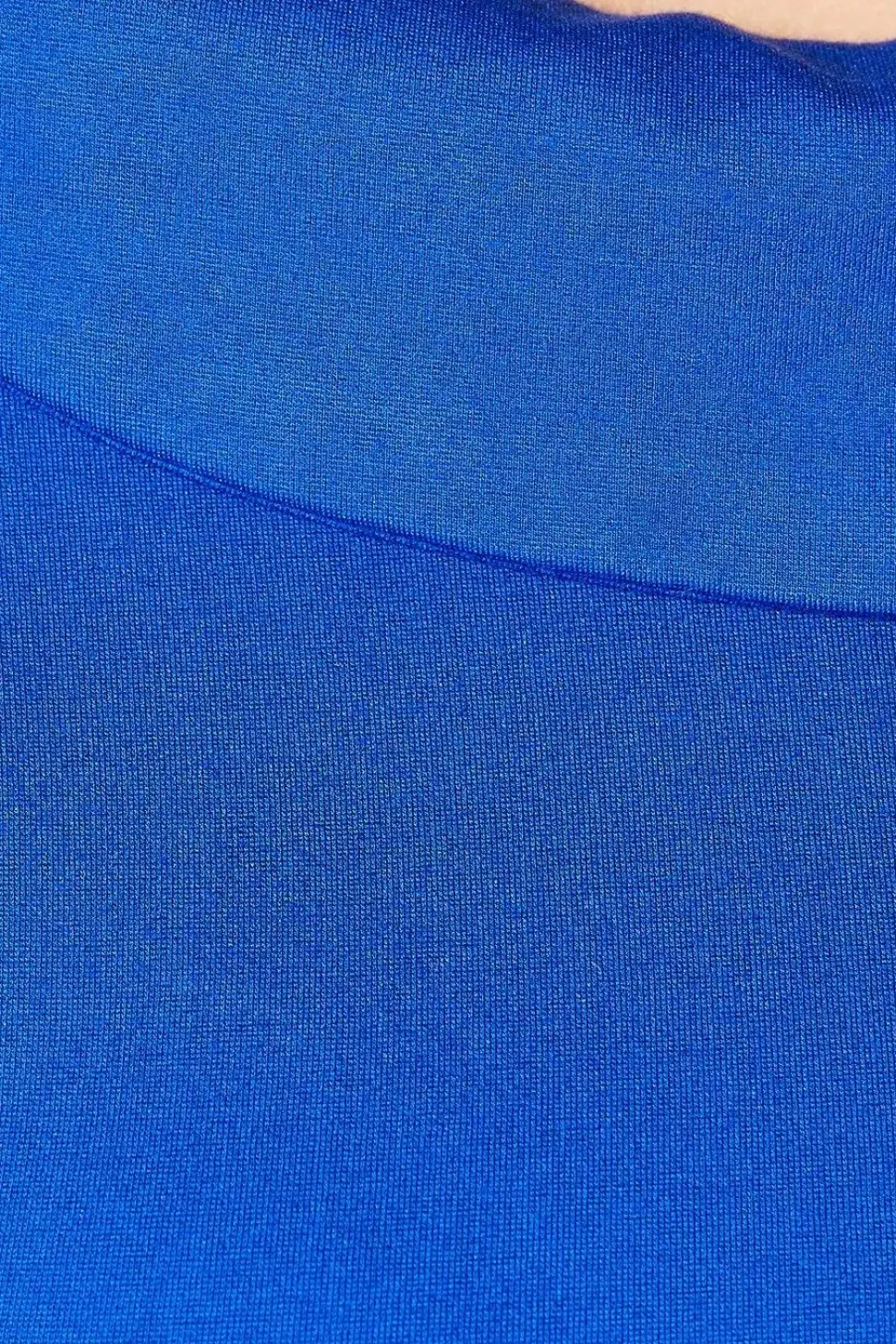 Blue Shawl Collar Ponte Top