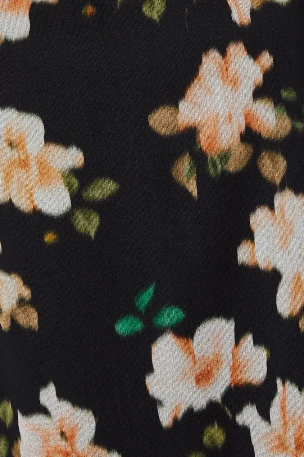 Blurred Floral V-neck Shift Dress