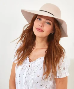 Boho Wool Plait Floppy Hat