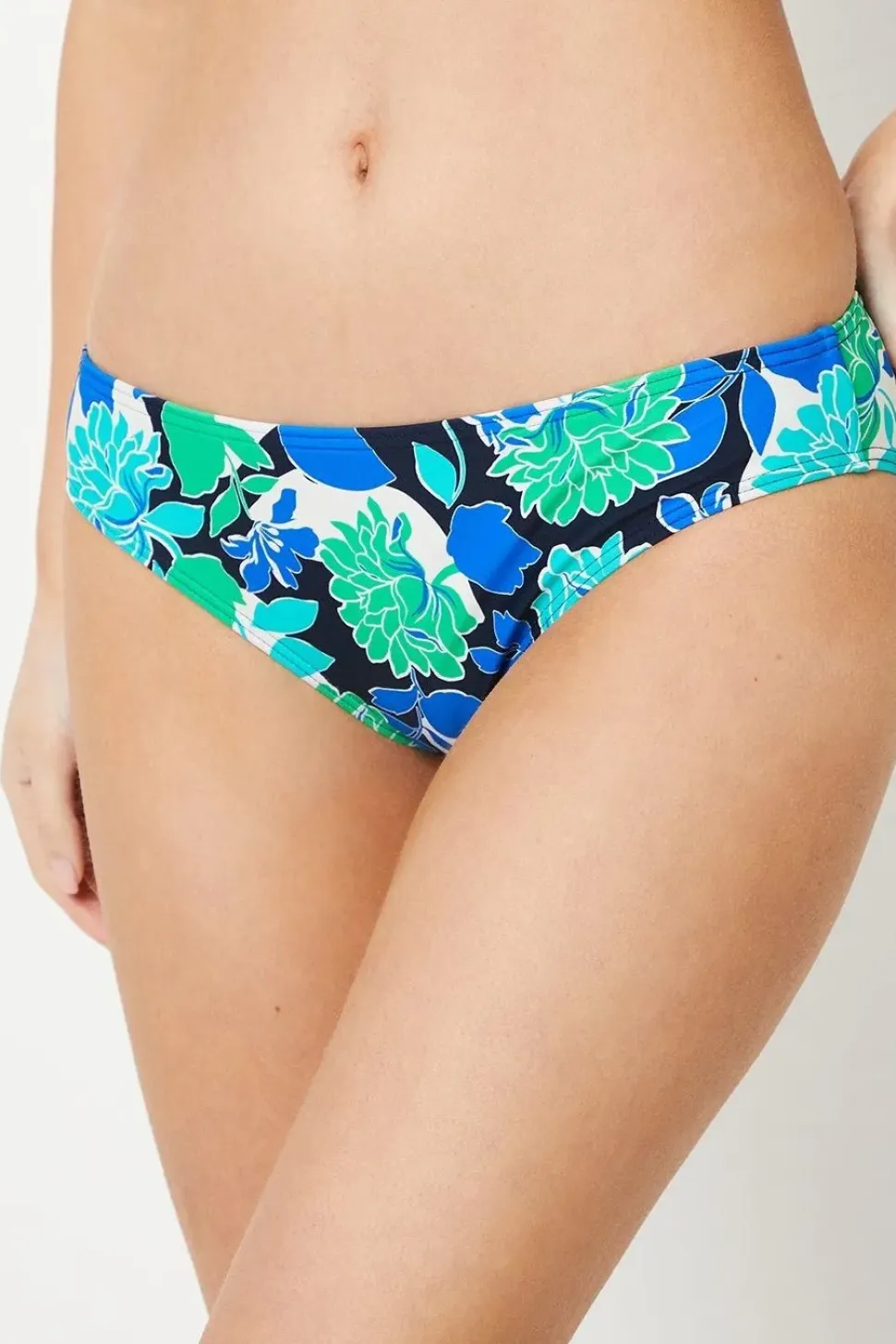 Bold Bloom Twist Front Multiway Bandeau Bikini Top