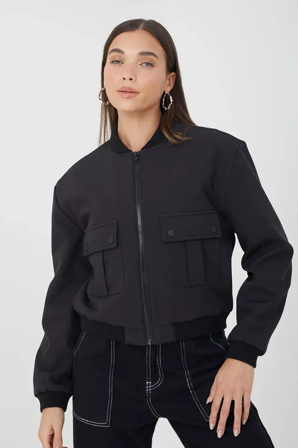 Bonded Bomber Style Jacket