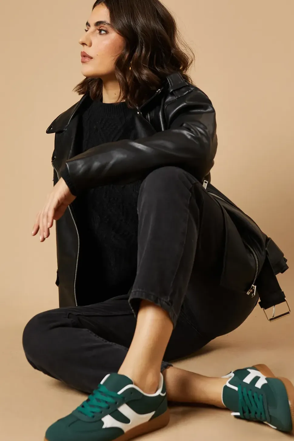 Bonnie Two Tone Lace Up Trainer