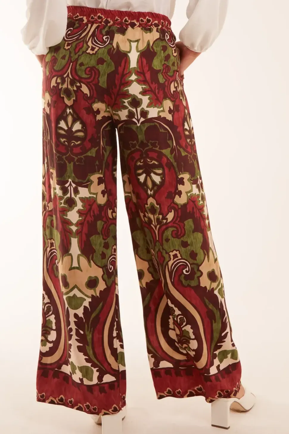 Border Design Printed Trousers