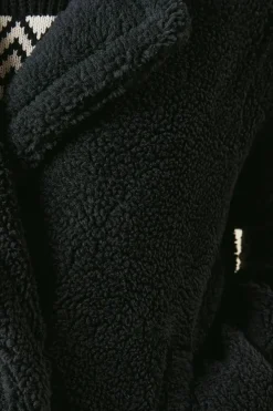 Borg Collared Midi Coat
