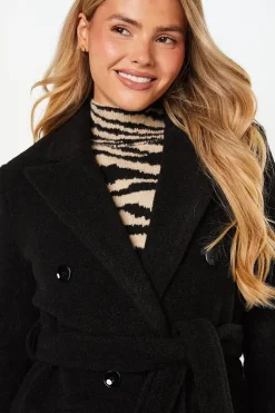 Boucle Belted Midi Coat