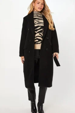 Boucle Belted Midi Coat
