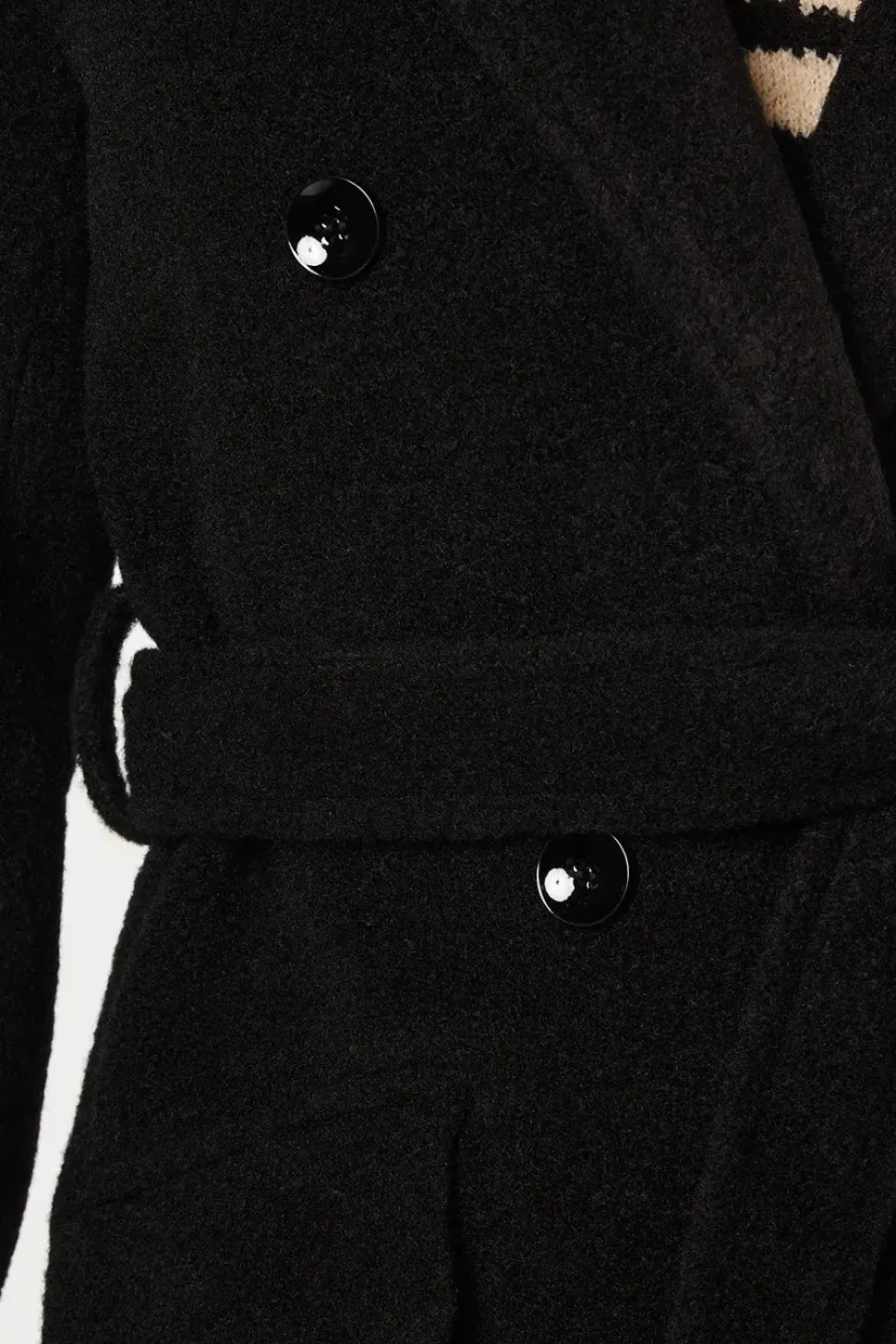 Boucle Belted Midi Coat