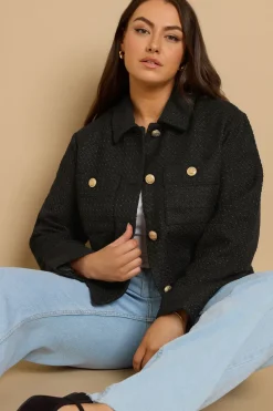 Boucle Button Detail Jacket