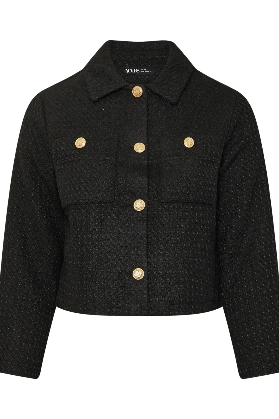Boucle Button Detail Jacket