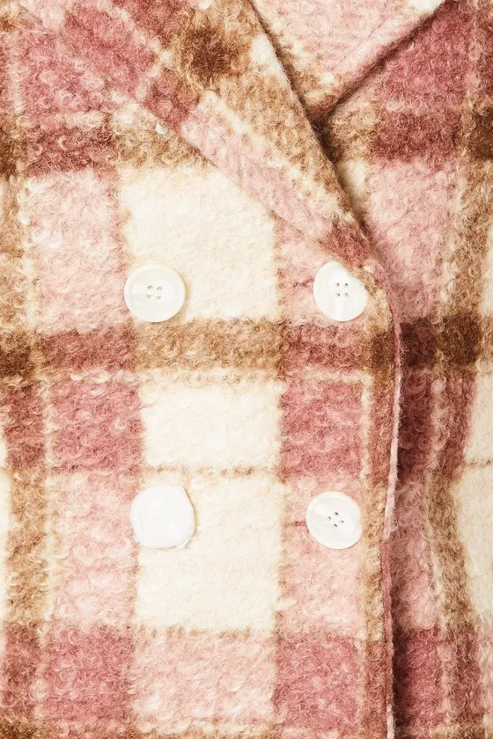 Boucle Check Double Breasted Coast