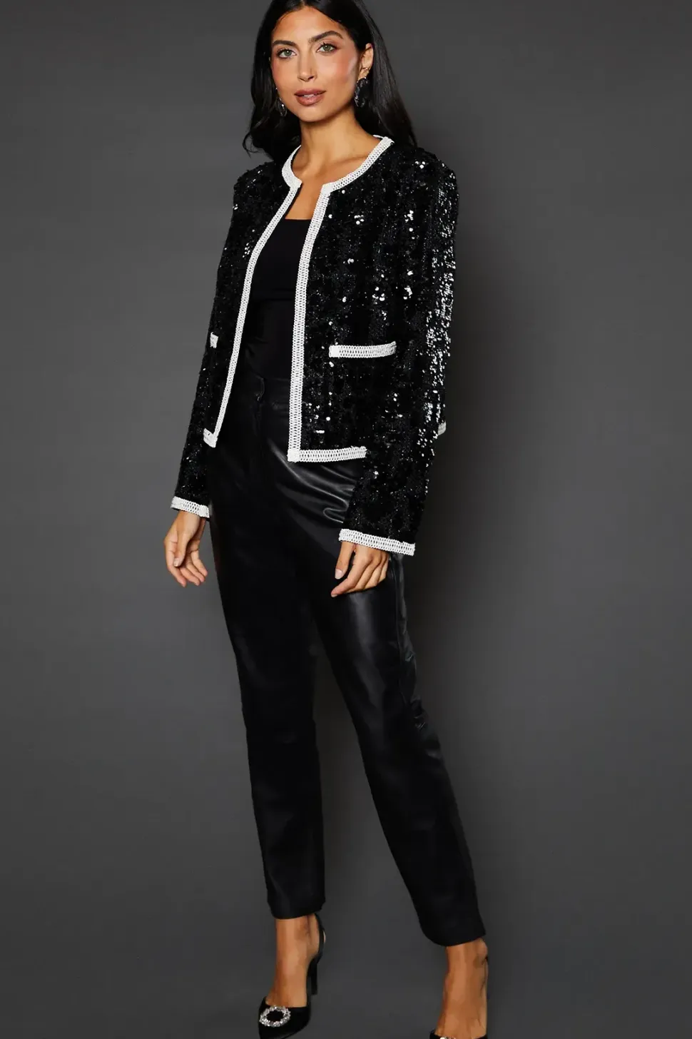 Boucle Sequin Jacket