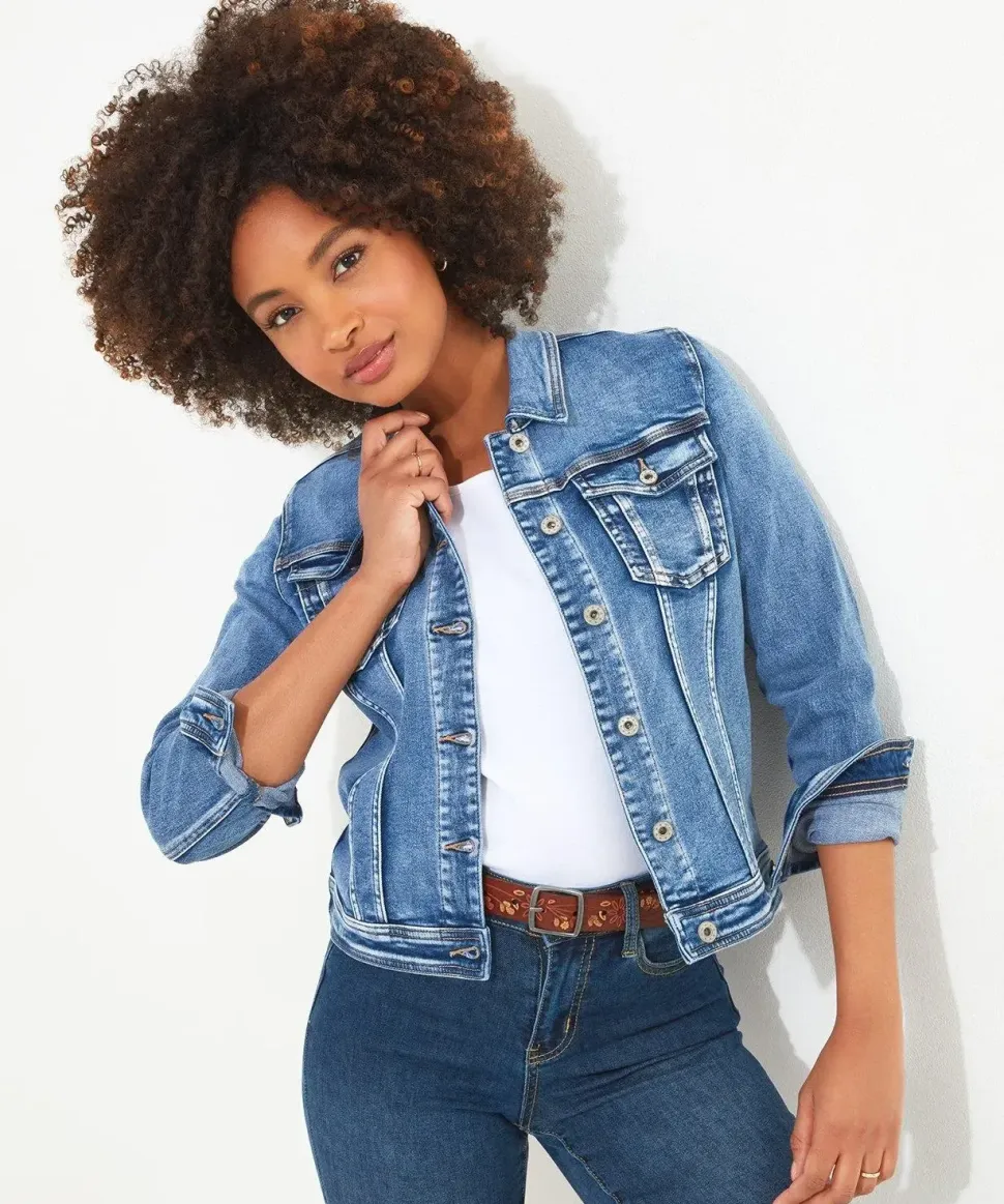 Boutique Embellished Denim Jacket