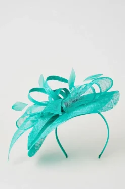 Bow And Feather Flat Fascinator