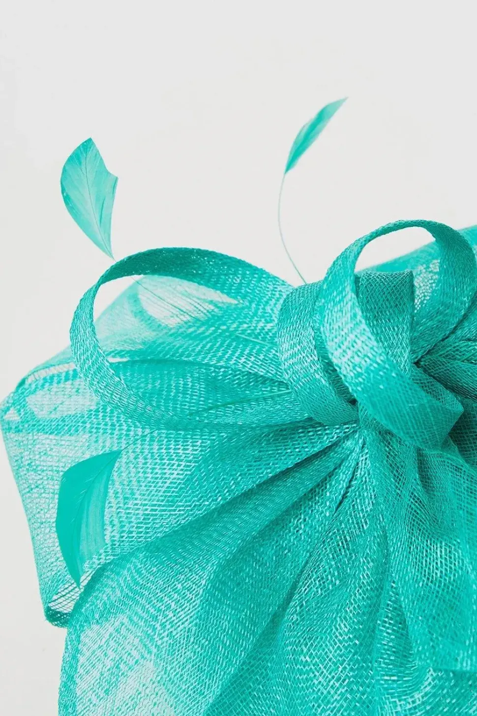 Bow And Feather Flat Fascinator