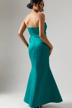 Bow Bandeau Fishtail Bridesmaid Dress