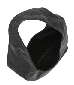 Bow Compact Haircalf Leather Tote Bag Black | BBLYN