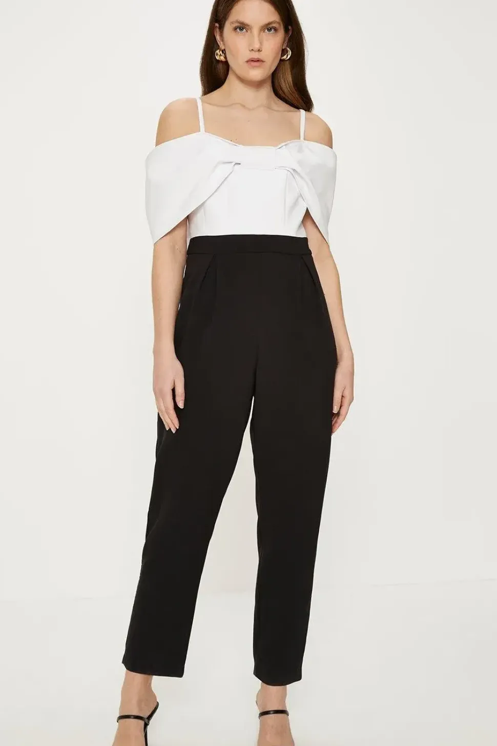 Bow Detail Bardot Jumpsuit