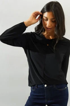 Bow Detail Jersey Top
