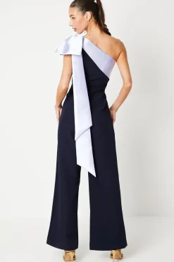 Bow One Shoulder Jumpsuit