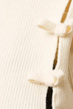 Bow Side V Neck Jumper