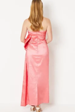 Bow Taffeta Maxi Dress