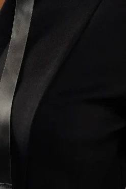 Bow Tie Detail Ponte Jacket