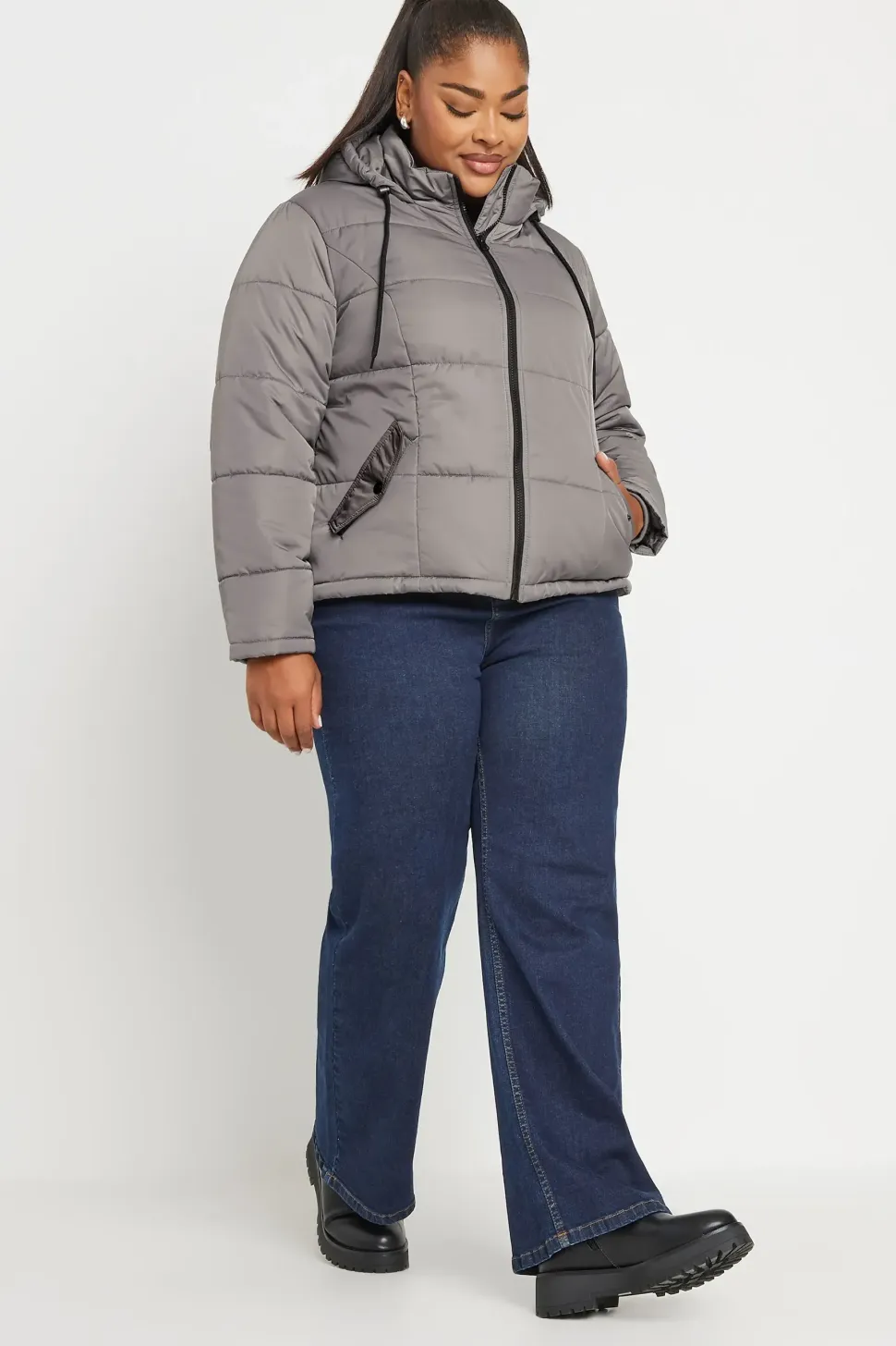 Boxy Short Padded Coat