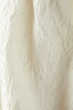 Bridal Blouson Sleeve Jacquard Mini Dress