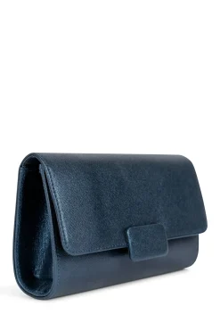 Bridal Ruched Clutch Bag With Removable Shoulder Strap
