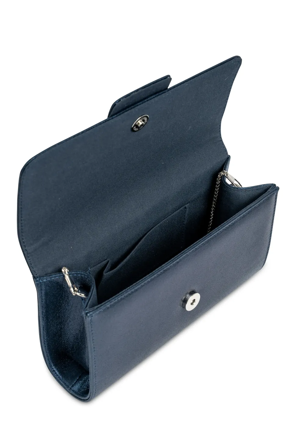 Bridal Ruched Clutch Bag With Removable Shoulder Strap