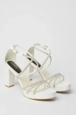 Bridal Soraya Diamante Platform High Heel Sandals