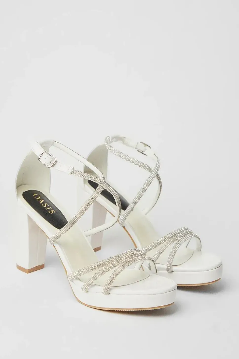 Bridal Soraya Diamante Platform High Heel Sandals