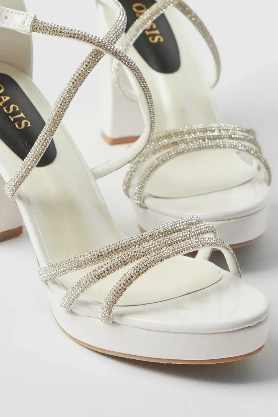 Bridal Soraya Diamante Platform High Heel Sandals