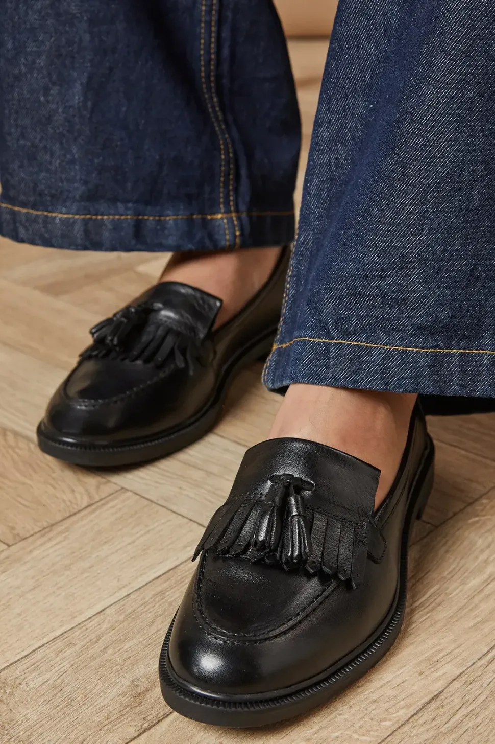 Brighton Leather Tassel Loafers