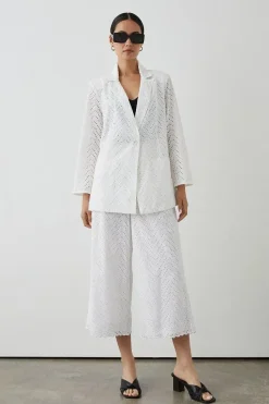 Broderie Blazer 3/4 Sleeve