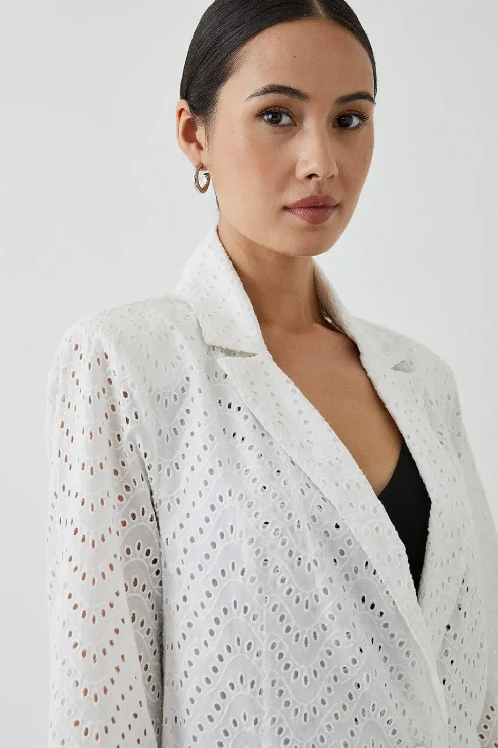 Broderie Blazer 3/4 Sleeve