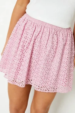 Broderie Mini Skirt