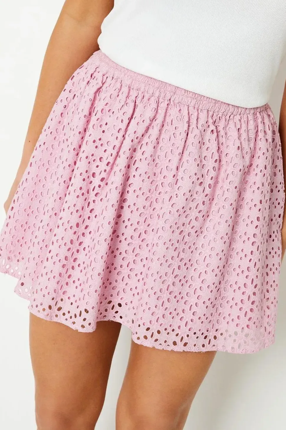 Broderie Mini Skirt