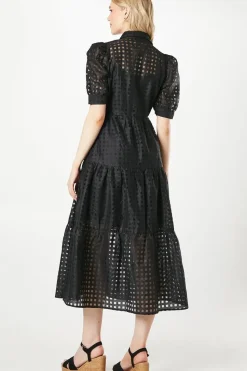 Broderie Patch Pocket Shirt Dress