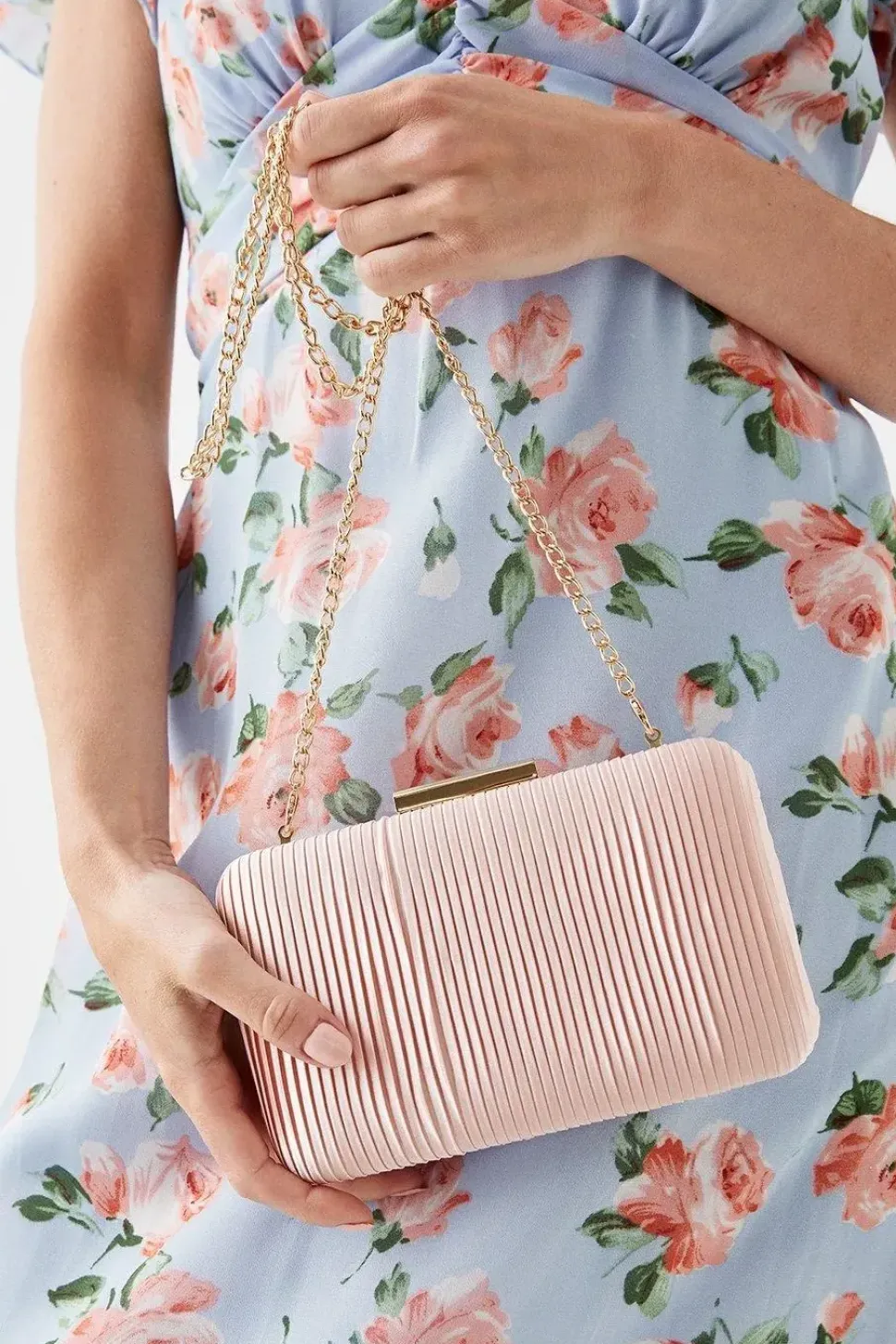 Brooke Satin Clutch Bag