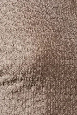 Brown Textured Jersey T -Shirt