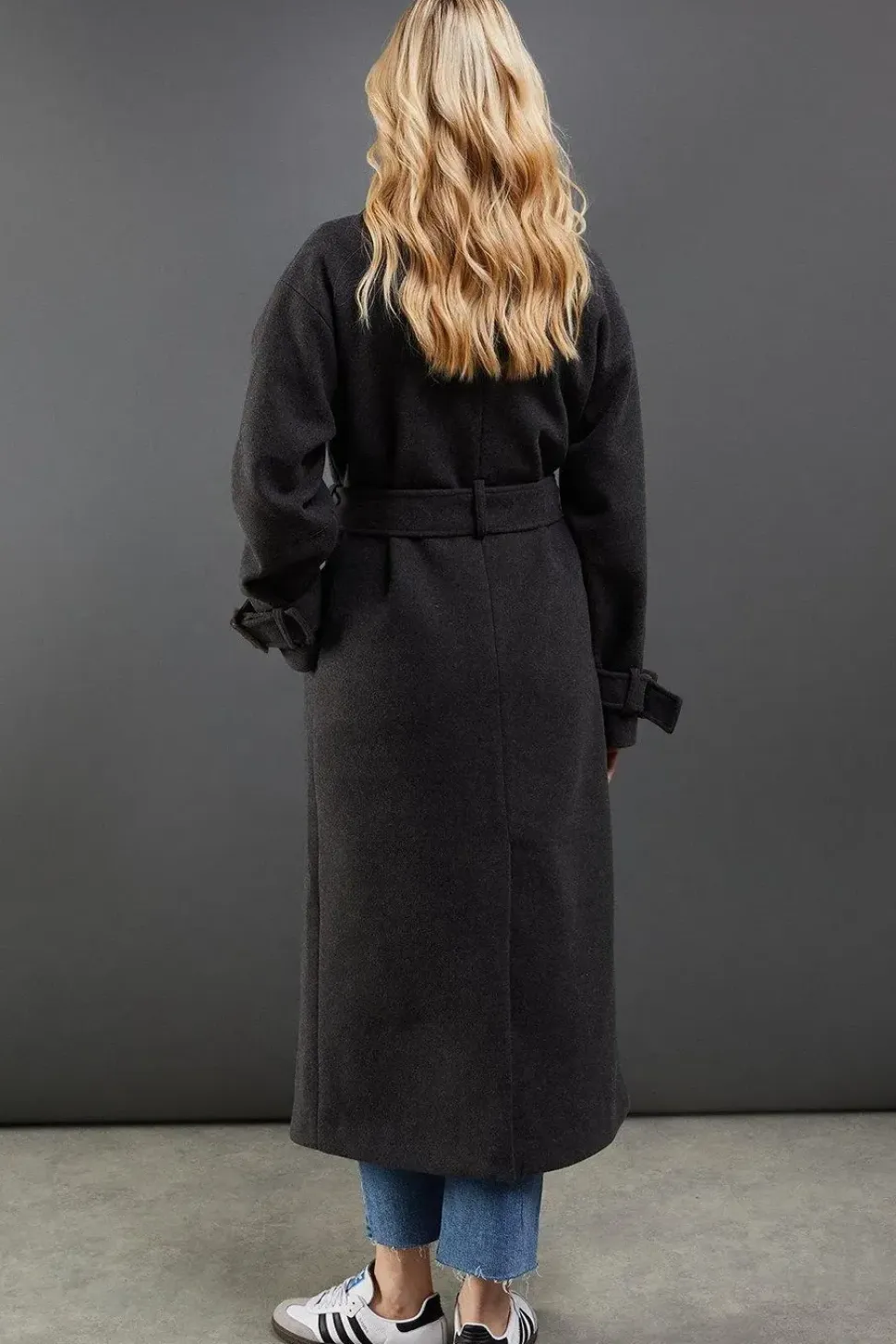 Brushed Belted Maxi Coat