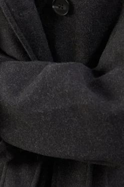 Brushed Belted Maxi Coat