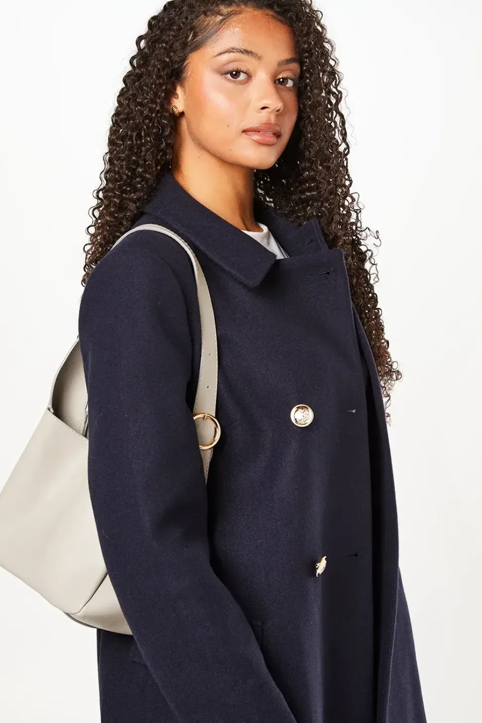 Buckle Detail Shoulder Bag