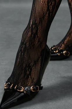 Buckle Patent Low Heels