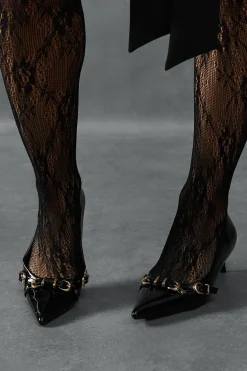 Buckle Patent Low Heels
