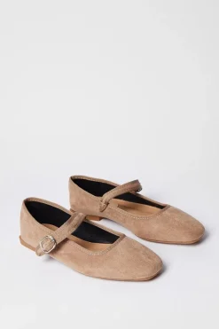 Buffy Square Toe Mary-jane Ballet Pumps